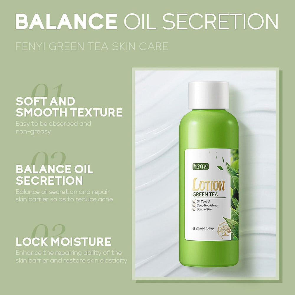 Natural Green Tea Face Lotion Deep Nourishing